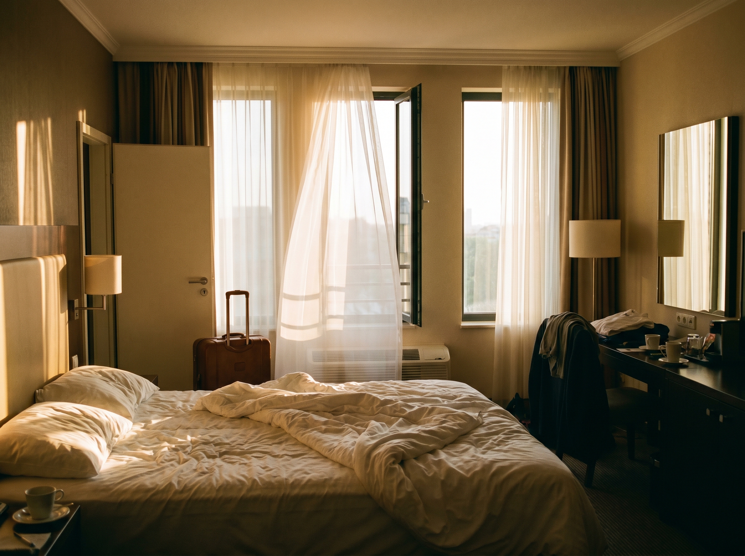 Hotel booking cancellation policy and flexible rate concept
